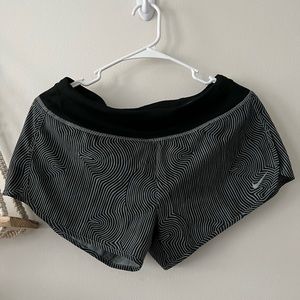 Black and gray Nike shorts